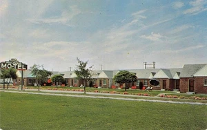 BOULEVARD MOTEL Boise, Idaho Straßenrand ca. 1950er Chrom Vintage Postkarte - Bild 1 von 2