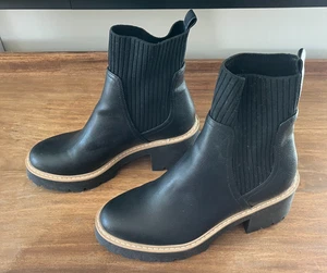 Stivali neri donna DV by Dolce Vita Darcel Chelsea taglia 7,5 - nuovi senza scatola - Foto 1 di 4