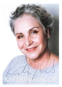 Katerina Jacob, Original ,alte Autogrammkarte, u.a. "Der Bulle von Tölz" - Bild 1 von 1