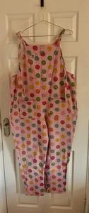 Lucy & Yak Dungaree 16R Pink Colourful - Picture 1 of 2