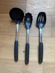 Circulon Kitchen Utensils – Slotted Spoon, Pasta Fork & Ladle, Used - Picture 1 of 18