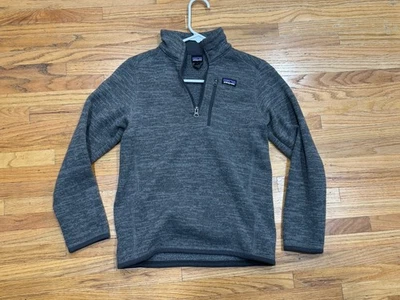 Suéter Patagonia Youth Better 1/4 Cremallera Pullover Talla "M" 10 Gris Jaspeado Foto 1 de 3