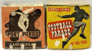 Vintage 16mm Castle Films Set of 2 Football Parade 1945 & Wonder Dogs in Action - Picture 1 of 6