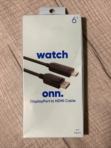 DisplayPort To HDMI 6 Ft NEW Cable Cord FAST Shipping - Picture 1 of 2