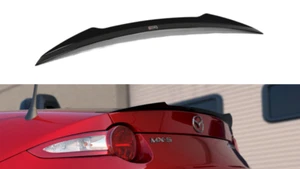 Extensión de ala alerón diseño Maxton brillo abdominales negros para Mazda Mx-5 IV - Imagen 1 de 7