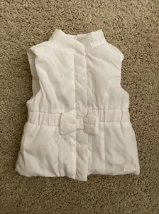 7 for All Mankind Vest Toddler Off White Bow 12m - Picture 1 of 4