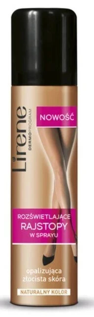 Lirene Illuminating Tights Spray Natural Colour leg makeup self-tan effect 75ml