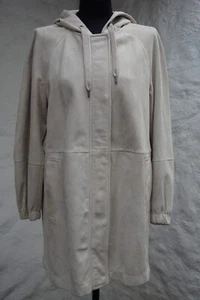 New Brunello Cucinelli Suede Parka Coat USA 8 IT 42 $7K - Picture 1 of 8