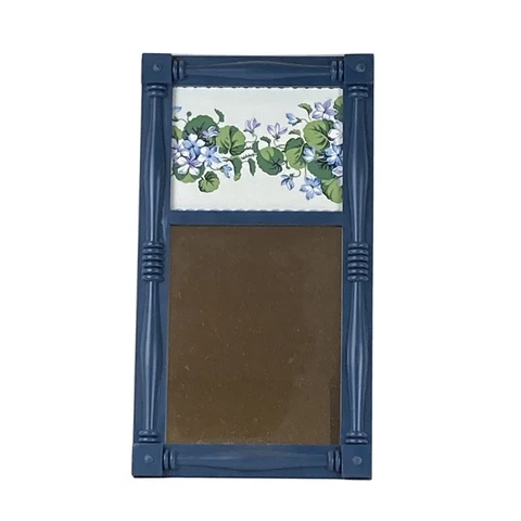 Trumeau Pier Wall Modern Blue Floral Colorful Design 10 x 18 Cover