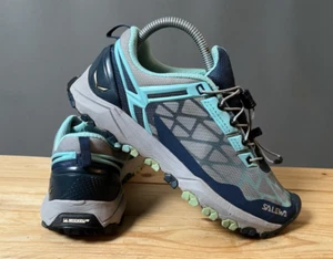 Salewa WS Multi Track Trail Hiking Shoes Womens Size 7 Blue Athletic Sneakers - Picture 1 of 11
