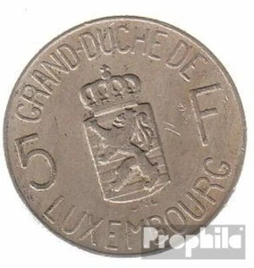 Luxemburg KM-Nr. : 51 1962 vorzüglich Kupfer-Nickel 1962 5 Francs Charlotte - Bild 1 von 1