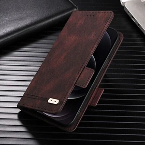 For OnePlus 13 5G, Luxury Retro Flip Leather Card Slots Cover Wallet Stand Case - Picture 1 of 26