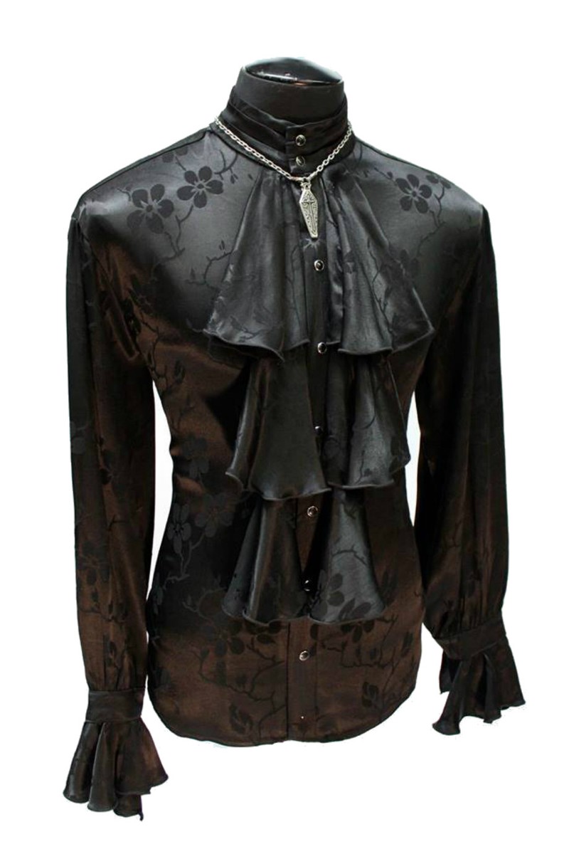 Scarlet Darkness BEAUTELICATE Blusa Victoriana Renacimiento Retro