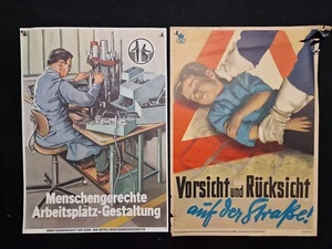 10 alte DIN A2 Plakate der BG zum Thema Unfallverhütung ca 50 - 80er Jahre #27 - Bild 1 von 5