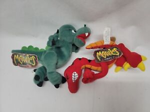 1997 Meanies Spoof Beanie Babies Plush Toy Lot Series w tags Boris Velocicrapper