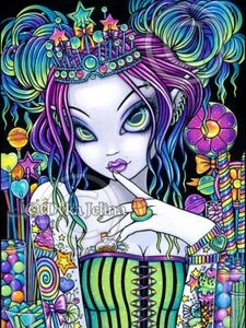 Sweet Tooth Signed Myka Jelina Art Candy Rainbow Tattoo Icecream Cupcakes - Bild 1 von 6