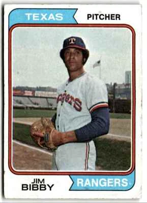 1974 Topps Jim Bibby Texas Rangers #11 - Image 1 of 2