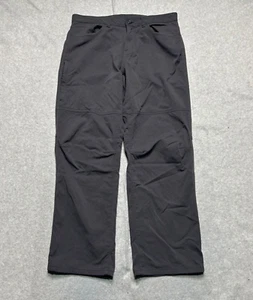 Eddie Bauer Adventure Pants Mens 33 X 28 Charcoal Gray Articulated Knee Outdoor - Picture 1 of 11