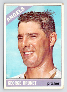 1966 Topps Card, #393 George Brunet Angels, Mexican Hall of Fame, see Video