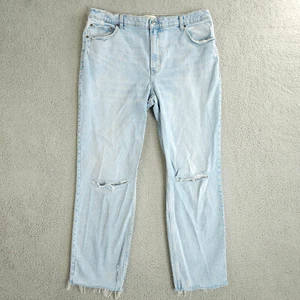Abercrombie & Fitch Jeans Womens 34 18 Blue The 90s Straight Ultra High Rise - Picture 1 of 14