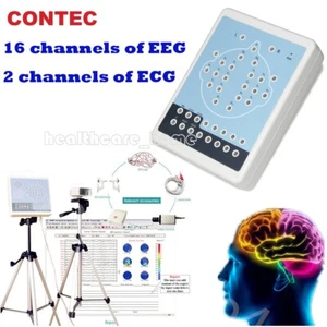 CONTEC KT88 Digital 16-Channel EEG Machine& Mapping System Software,2 Tripod NEW - Picture 1 of 15