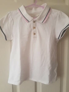 Polo bianca elegante bambina 4-6 anni 110-116 cm - Foto 1 di 4