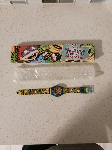 New Vintage 1998 Rugrats Movie Chuckie Watch Burger King Scratch & Sniff Chucky Cover