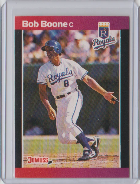 1989 Donruss Traded #T-5 Bob Boone Kansas City Royals - Image 1 of 1