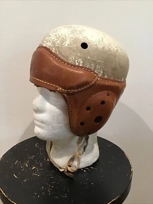Vintage Leather Football Helmet by Wilson  F2390 Leather Hardshell Crown - Image 1 of 4