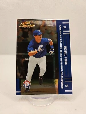 2005 PLAYOFF PRESTIGE BASEBALL MICHAEL YOUNG #70 AL WEST DIVISION CHAMPIONS /17 - Image 1 of 2