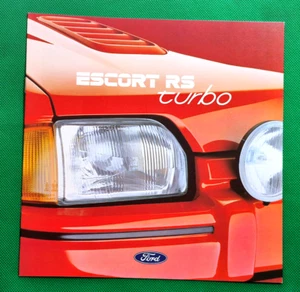 Ford Escort RS 1987 turbo folleto de ventas - ¡como nuevo! - Imagen 1 de 9
