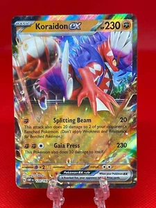 Pokémon GCC Koraidon EX SV03 Fiamme di ossidiana 124/197 doppio raro 2023 quasi nuovo - Foto 1 di 2