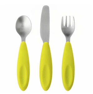 Utensilios de transición para niños pequeños Boon 18 m + - verdes - Imagen 1 de 4