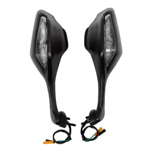 Black LED Turn Signal Rear View Mirrors Fit For Honda CBR1000RR 2017-2024 18 19 - Foto 1 di 10