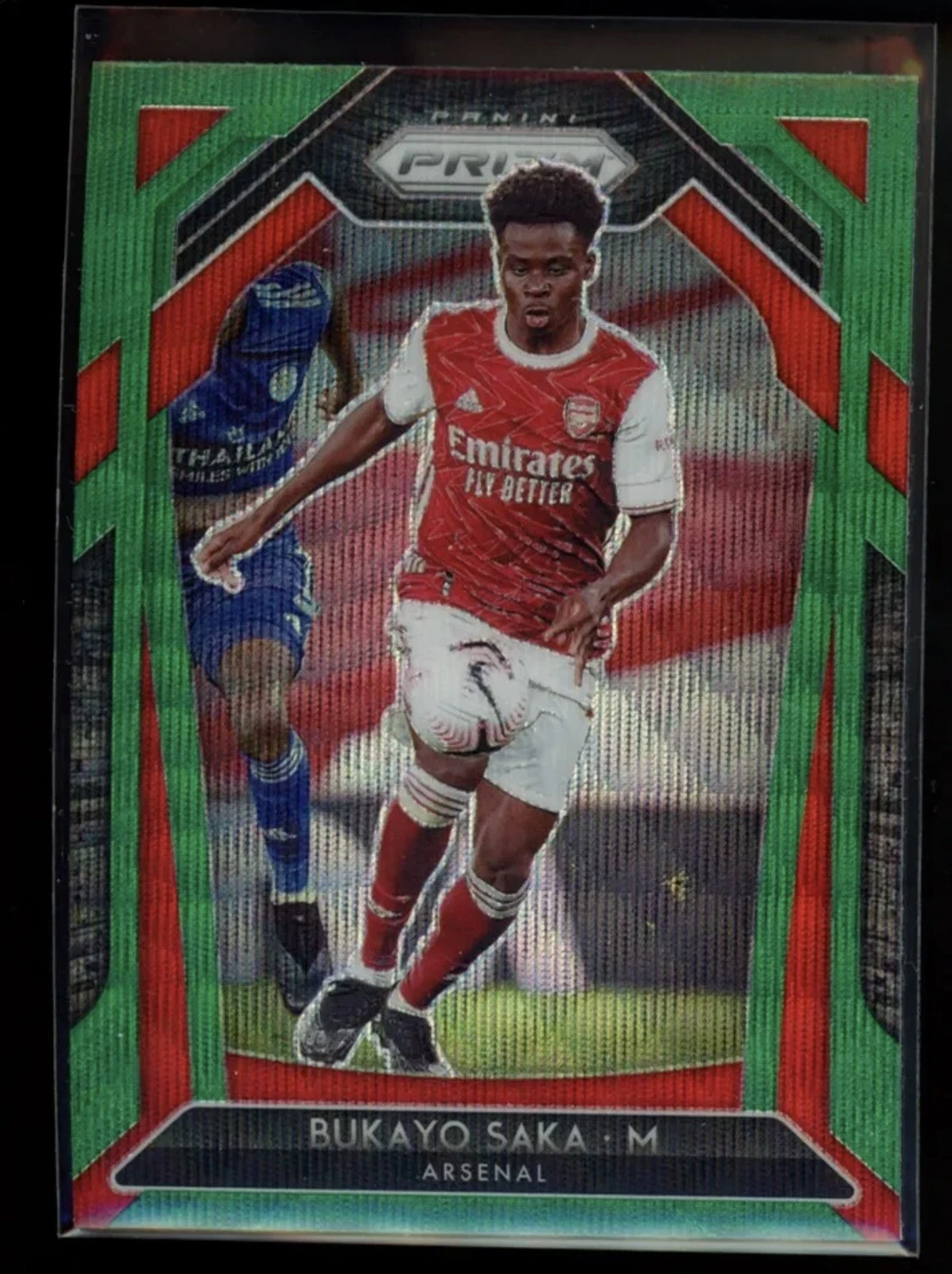 2020-21 Panini Prizm Premier League #40 Bukayo Saka Green Wave RC