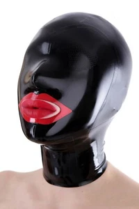 022 Latex  Microporous eyes  Microporous nose red trims gummi 0.4mm custom made - Picture 1 of 1