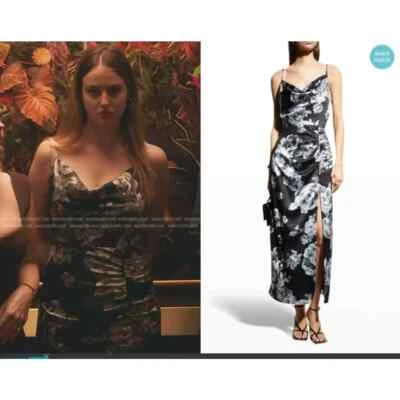 Vestido floral satinado Milly Lillianna de ASO Grace Gossip Girl NUEVO talla 4 Foto 1 de 4