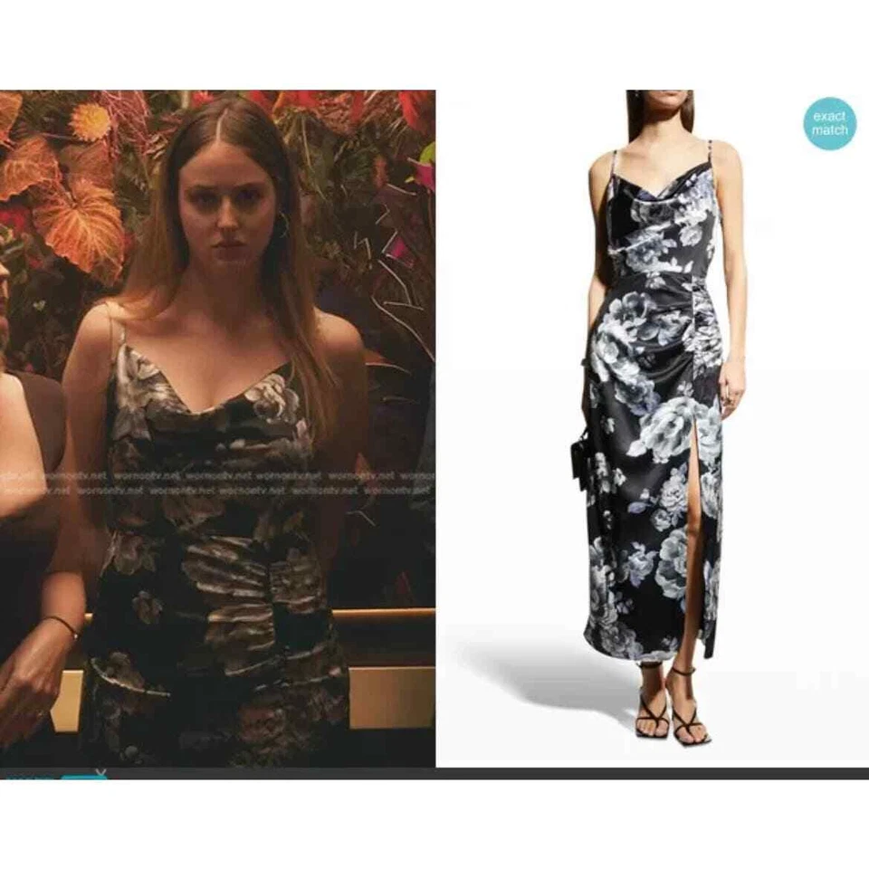 Vestido floral satinado Milly Lillianna de ASO Grace Gossip Girl NUEVO talla 4 Foto 1 de 4