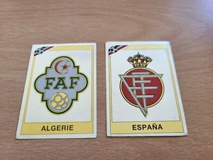 2x Panini # Algerie 228 # Espana 256 # Aufkleber Sticker #FIFA Fußball WM 1986 - Picture 1 of 2