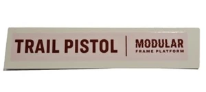 Guerilla Gravity OEM Rahmen Aufkleber Mountainbike "Trail Pistole" 4" x 0,75" Ochsenblut - Bild 1 von 7
