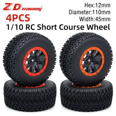 110mm Gummireifen Short Course Truck Wheel für 1/10 ARRMA SENTON Traxxas Slash - Bild 1 von 4