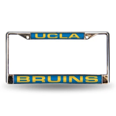 Quadro de placa de licença UCLA Bruins metal cromado corte a laser - Imagem 1 de 4