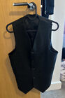 ASOS Men’s Charcoal Skinny Suit Waistcoat 36” Reg + ASOS Grey Felt Tie