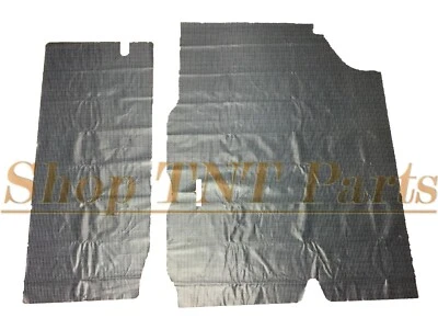 Oldsmobile Cutlass 1968 alfombrilla de maletero forro vinilo con vellón suave gris pata de gallo Foto 1 de 2