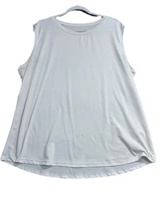 Baleaf Sports Top Women’s 2XL White Sleeveless Polyester Spandex Athleisure - Picture 1 of 9