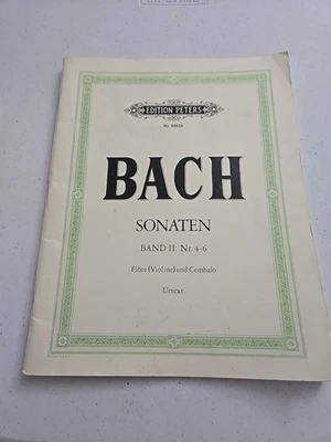 J S BACH SONATEN Nr.4-6 Flute And Harp - Image 1 of 4