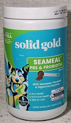 Polvo multivitamínico para perros y gatos Kelp con prebióticos y enzimas digestivas 8 oz Foto 1 de 4