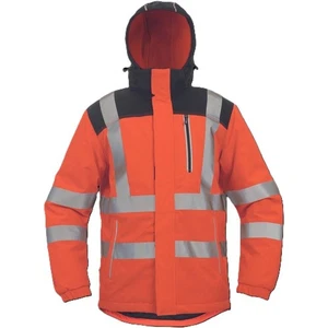 Cerva Knoxfield Winter Warnschutz Orange Wasserdicht Atmungsaktiv Gefüttert Parka - Bild 1 von 2