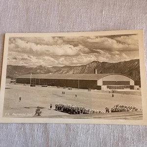 Farragut Naval Training Regimental Drill Hall RPPC Lake Pend Oreille WWII - Picture 1 of 2