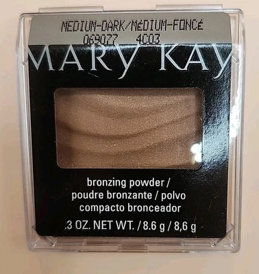 Mary Kay Bronzing Powder Medium-Dark #069077 .3 OZ Net Weight 8.6 g *NOS - Image 1 of 2
